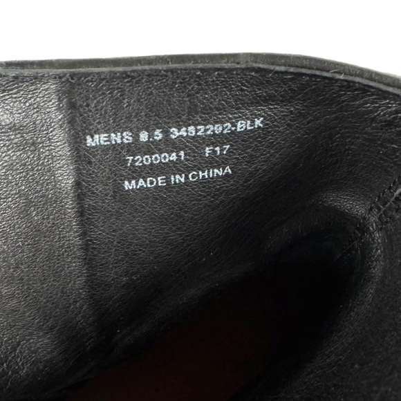 Men's Frye Phillip Harness Short Leather Boots Black Moto Ankle Zipper | Sz 8.5 - Picture 9 of 9